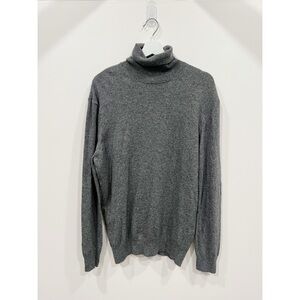 ZARA Gray Wool Cashmere Blend Turtleneck Sweater